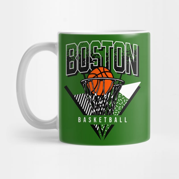 Boston Basketball 90s Throwback by funandgames